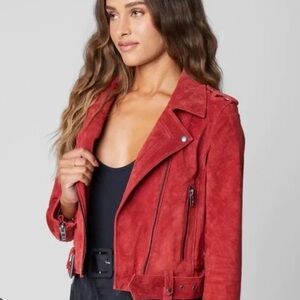 Blank NYC red suede jacket, XS